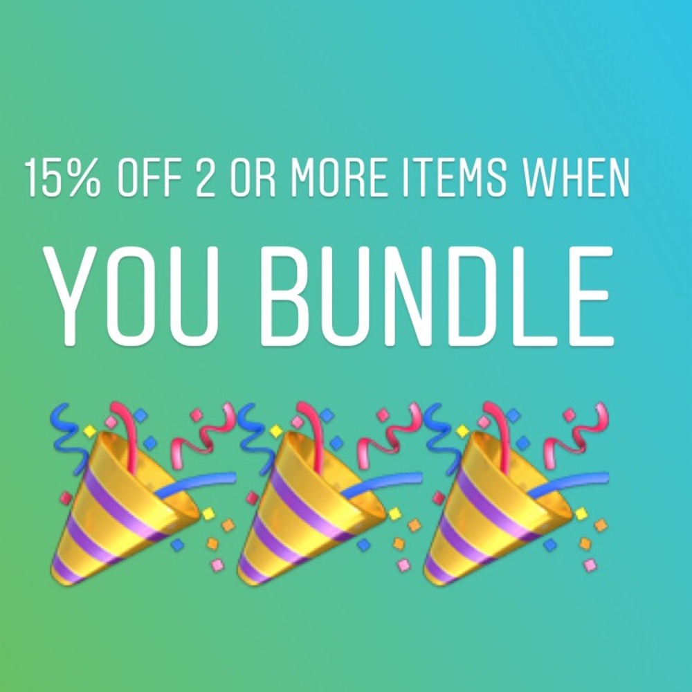 PSA: 15% off of 2 items or more!!🤪